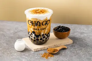 Hình ảnh Sữa tươi nướng trân châu đường đen
