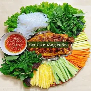 Hình ảnh Set cá nướng nguyên con cuốn