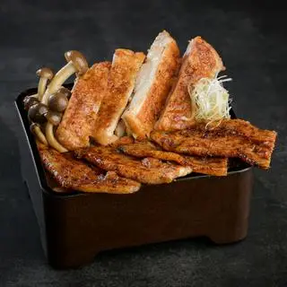 Hình ảnh Combo cơm gà teriyaki - thịt heo buta bara
