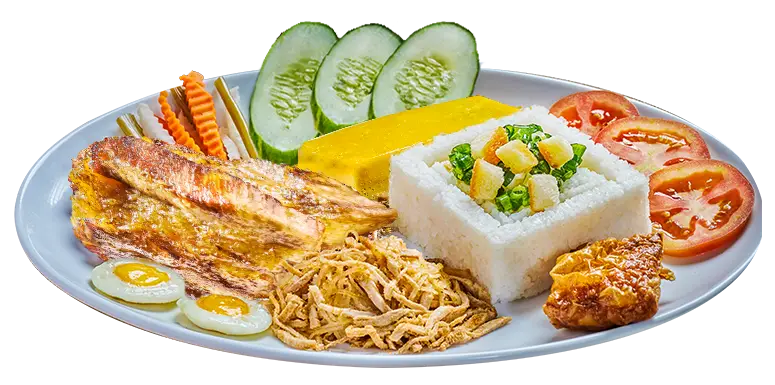 Hình ảnh Cơm tấm sườn non 5 món