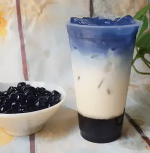 Hình ảnh Hoa đậu biếc trân châu đường đen