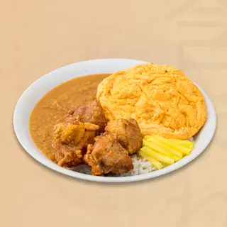 Hình ảnh Cơm cà ri gà karaage trứng phủ