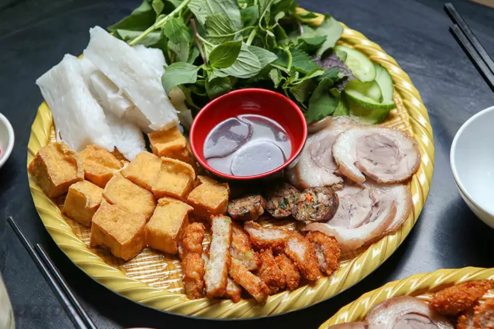 Hình ảnh Bún đậu chả sụn - thịt bắp giò