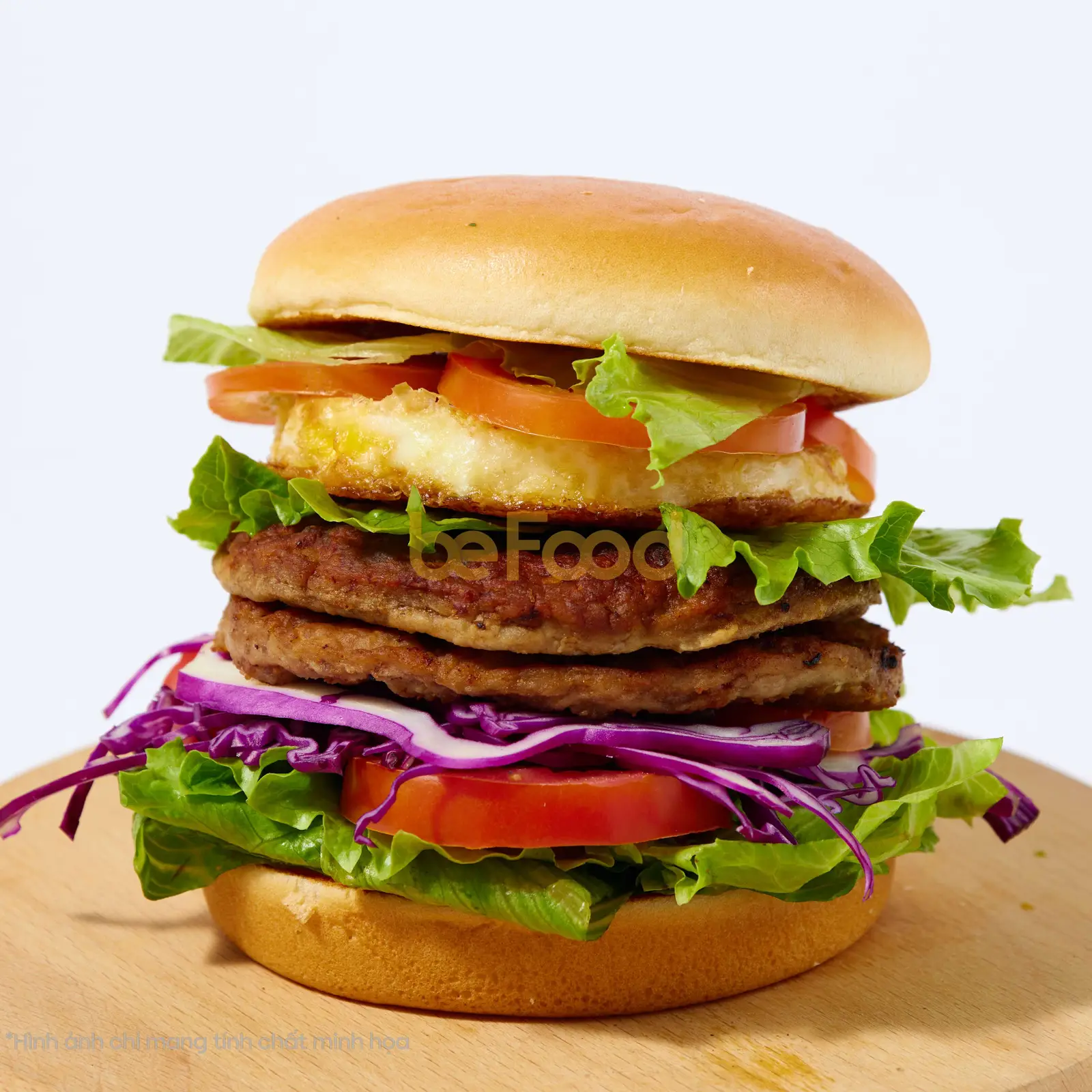 Hình ảnh Burger bò - trứng