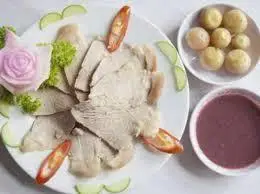 Hình ảnh Cơm thịt luộc cà pháo