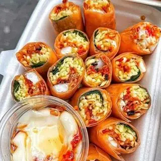 Hình ảnh Bánh tráng cuốn sốt Ca Gồ 