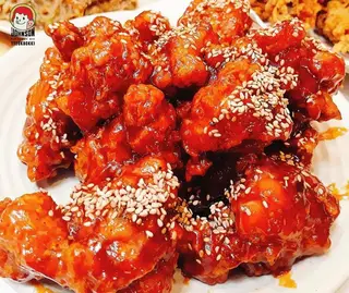 Hình ảnh Gà viên sốt cay 