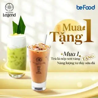 Hình ảnh Combo 1 Mua 1 Trà lá nếp sen vàng - Tặng 1 Năng lượng tư duy (sữa đá)