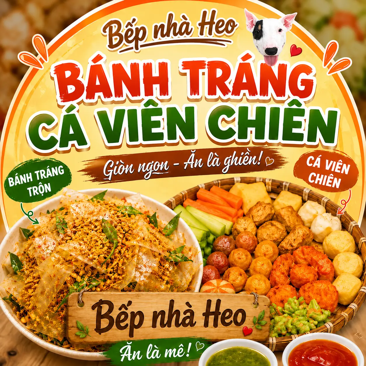 Hình ảnh Bếp Nhà Heo - Cá Viên Chiên & Bánh Tráng Tỏi - Điện Biên Phủ