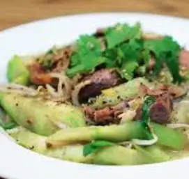 Hình ảnh Mướp xào lòng mề chim câu