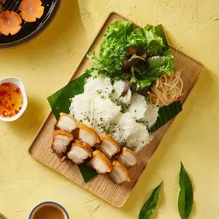 Hình ảnh Bánh hỏi heo quay