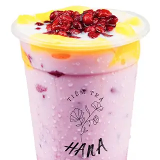 Hình ảnh Trà sữa khoai môn đậu đỏ