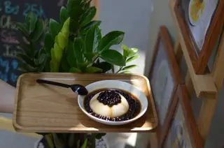 Hình ảnh Pudding phô mai trân châu đường đen