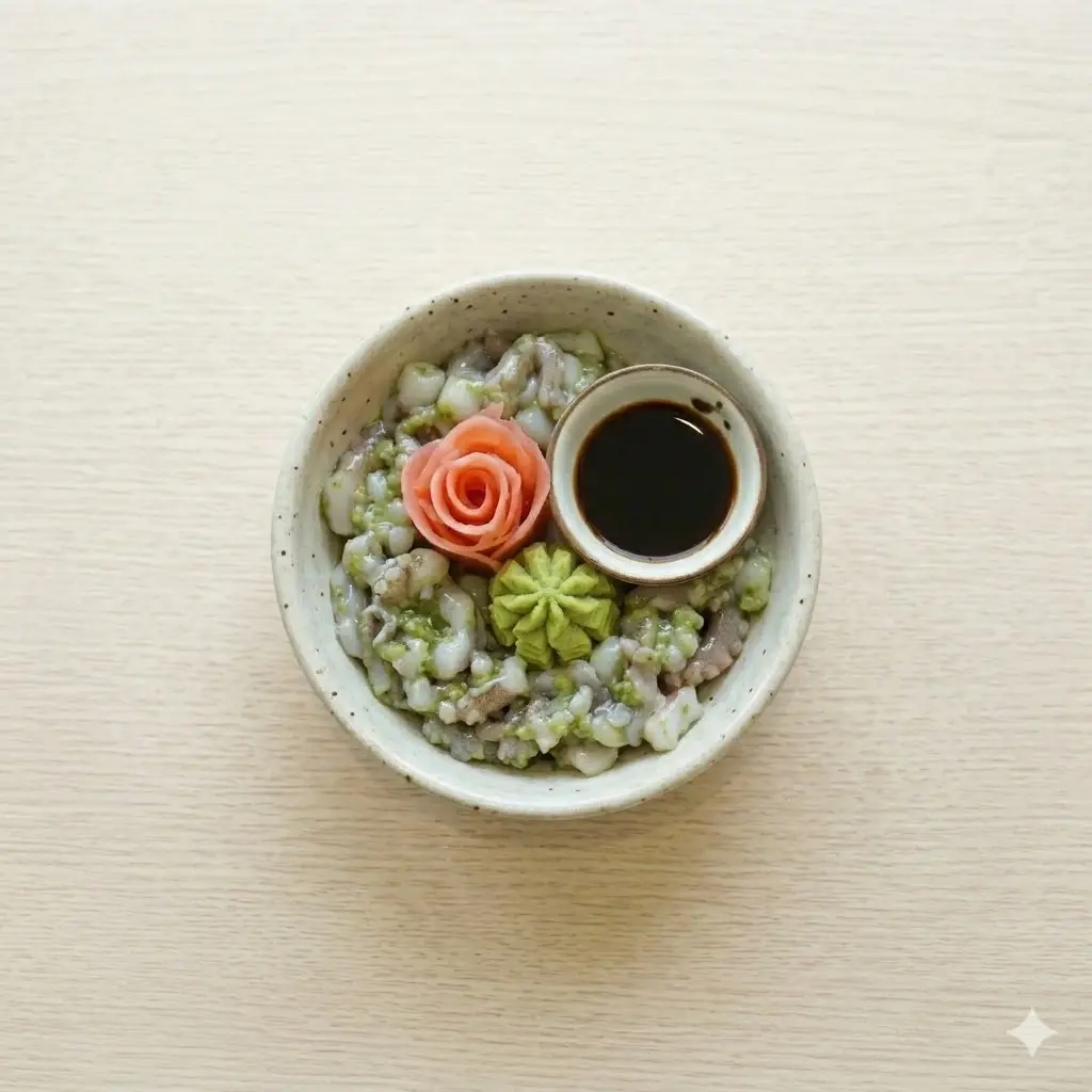 Hình ảnh Bạch tuộc trộn wasabi