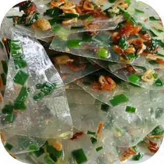Hình ảnh Bánh tráng mỡ hành hành phi