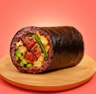 Hình ảnh Cơm cuộn đặc biệt - gà nướng - heo xá xíu