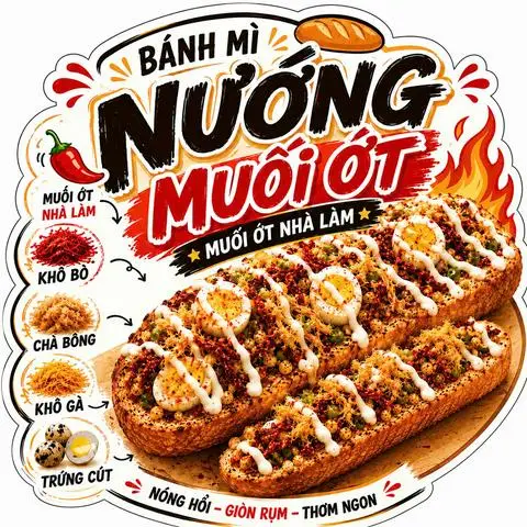 Hình ảnh Bánh Mì Nướng Muối Ớt - Sốt & Bơ Nhà Làm - Nguyễn Gia Trí
