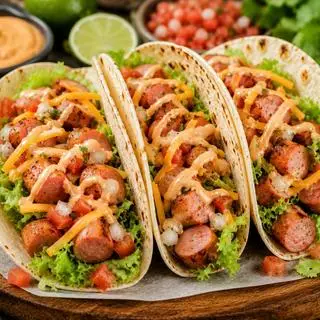 Hình ảnh Tacos xúc xích
