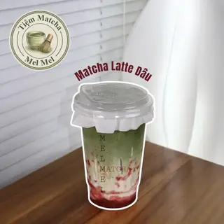 Hình ảnh Matcha latte dâu