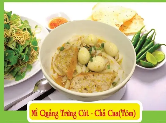Hình ảnh Mì quảng chả - trứng cút
