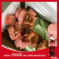 Hình ảnh Bánh giò xúc xích thịt xiên - Coca