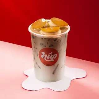 Hình ảnh Cà phê sữa tươi siêu bánh flan - ly 1 lít