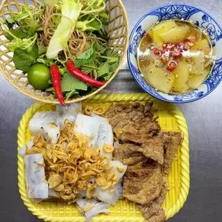 Hình ảnh Bánh cuốn thịt nướng