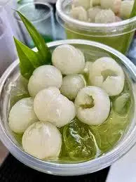 Hình ảnh Nước long nhãn xanh lá dứa