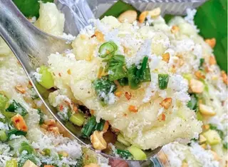 Hình ảnh Khoai mì xay mỡ hành cốt dừa