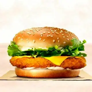 Hình ảnh Burger Gà Giòn Trứng Phô Mai 