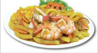 Hình ảnh Nui xào hải sản