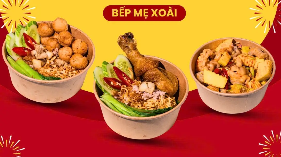 Hình ảnh Bếp Mẹ Xoài - Mì Trộn & Chân Gà Sốt Thái - Đường 6D