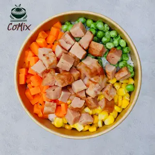 Hình ảnh Cơm trộn nem nướng