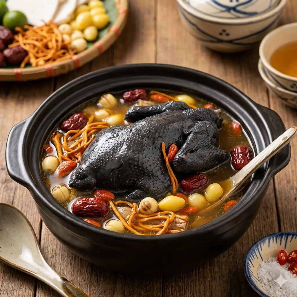 Hình ảnh Gà tần hầm nguyên con