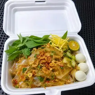Hình ảnh Bánh tráng truyền thống trộn mỡ hành [đặt hàng từ 16H]