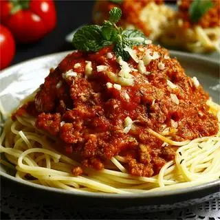 Hình ảnh Mì Ý sốt bò bằm