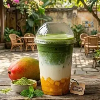 Hình ảnh Matcha latte xoài/mango matcha latte