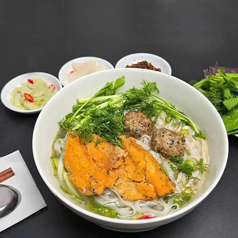 Hình ảnh Canh bánh đa sợi trắng cá rô - đặc biệt