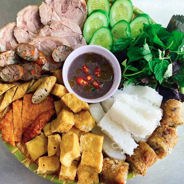 Hình ảnh Bún đậu mắm tôm đầy đủ