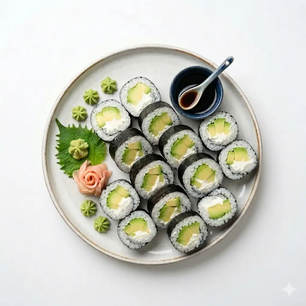Hình ảnh Cơm cuộn rồng bơ
