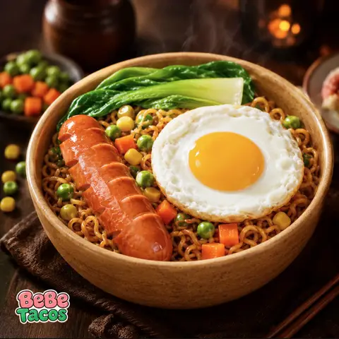 Hình ảnh Mì trộn xúc xít trứng