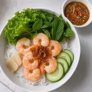 Hình ảnh Bún mắm nêm tôm