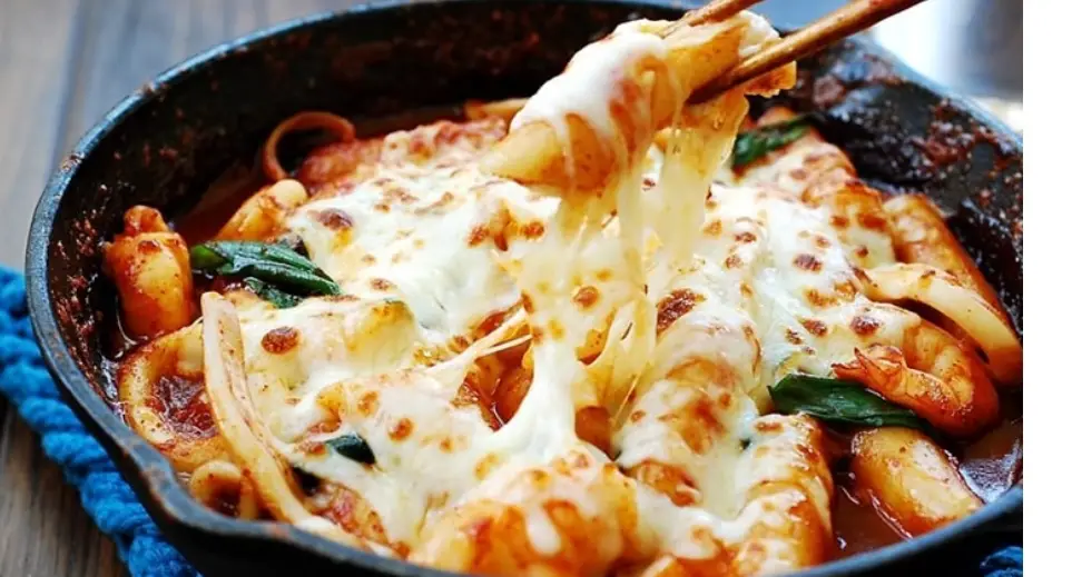 Hình ảnh Tokbokki phô mai tan chảy