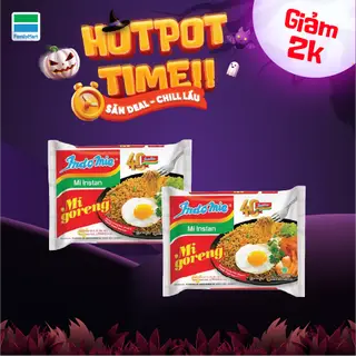 Hình ảnh Combo 2 Mì Xào Khô Indomie Mi Goreng 85G Giảm 2,000Đ