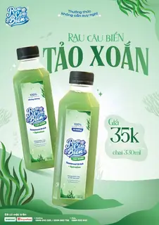 Hình ảnh Chai nước rau câu biển tảo xoắn có đường