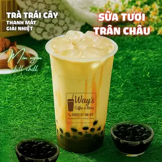 Hình ảnh Sữa tươi trân châu đường đen