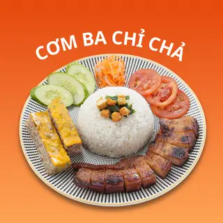 Hình ảnh Cơm tấm ba chỉ chả hấp