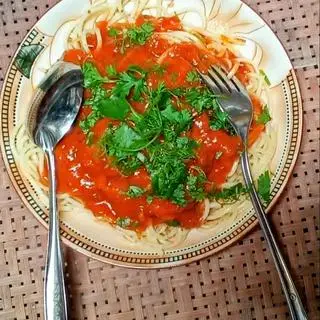 Hình ảnh Mỳ Ý thuần chay