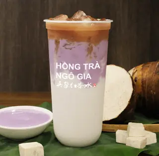 Hình ảnh Trà sữa ô long khoai môn nghiền