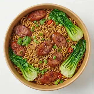 Hình ảnh Mì trộn xúc xích